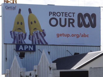 A crowd-funded billboard in Sydney