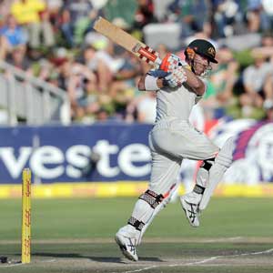 Warner back on the warpath. Picture: Getty