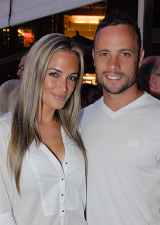 Oscar Pistorius and Reeva Steenkamp.