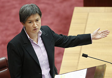 Penny Wong led Labor's attack. Picture: Getty