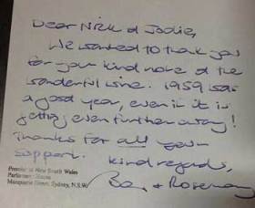 The letter that has cost Barry O'Farrell his job.