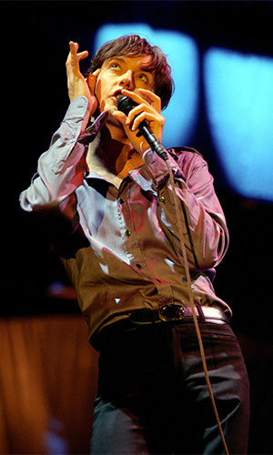 Jarvis Cocker, lead singer of iconic Britpop band Pulp. Photo: AAP