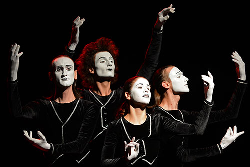 Tax-refundable mimes express their joy. Source: Getty.