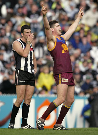 Jonathan Brown helped deliver three flags for Brisbane. Photo: Getty