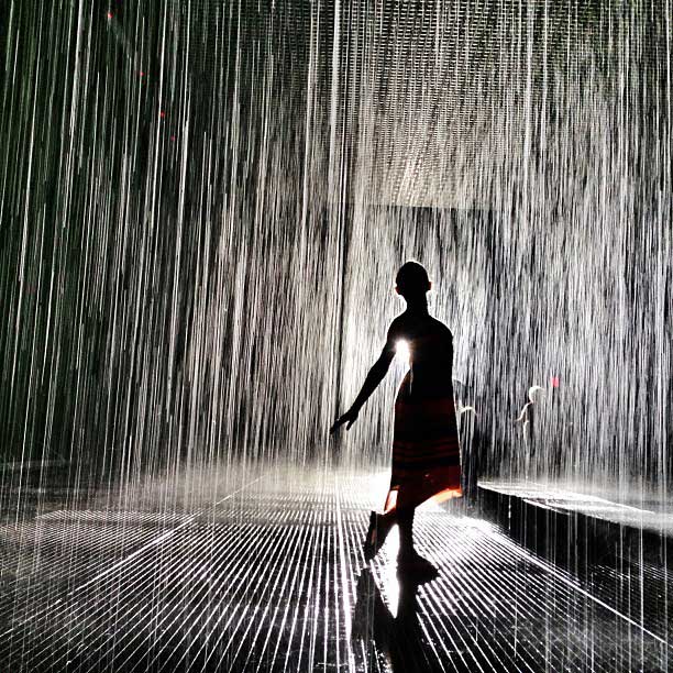 MOMA Rain Room, New York City.