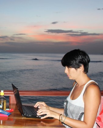 Serena Star Leonard at work in Nicaragua.