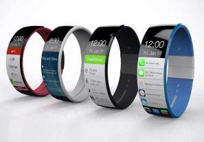 A rumoured design of theApple iWatch.