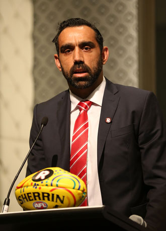Adam Goodes has been a 'challenger' on the issue of racism. Photo: Getty 