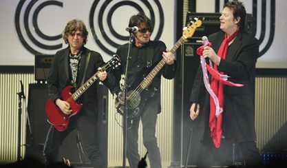 The Angels on stage at the Countdown Spectacular in 2007. Photo: Getty