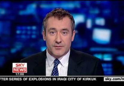 Sky News presenter Colin Brazier.