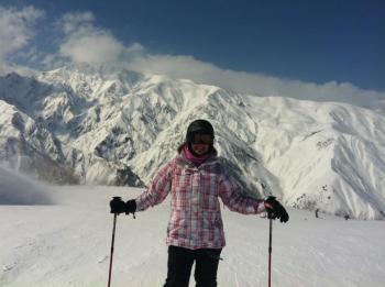 Natalie Clays takes her newfound freedom straight to the slopes.