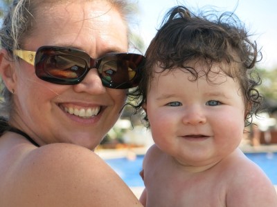 Rhondalynn Korolak, and her baby, Eden