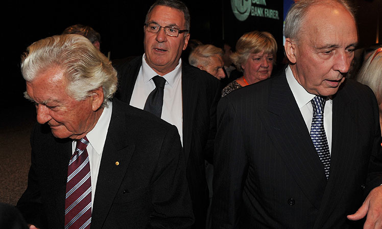 Hawke and Keating cross paths in 2012.