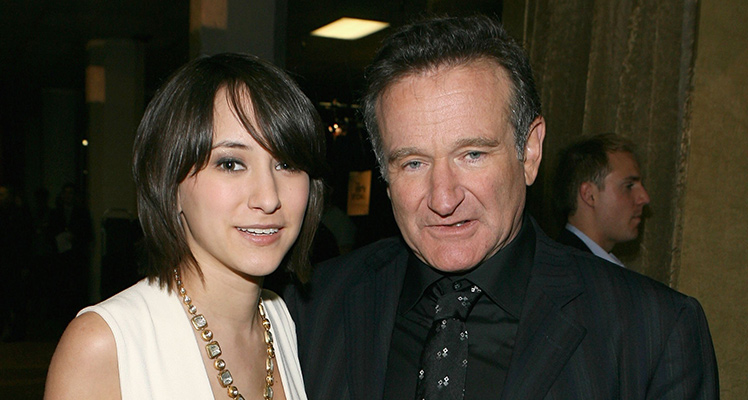 Robin Williams with daughter Zelda in 2007.