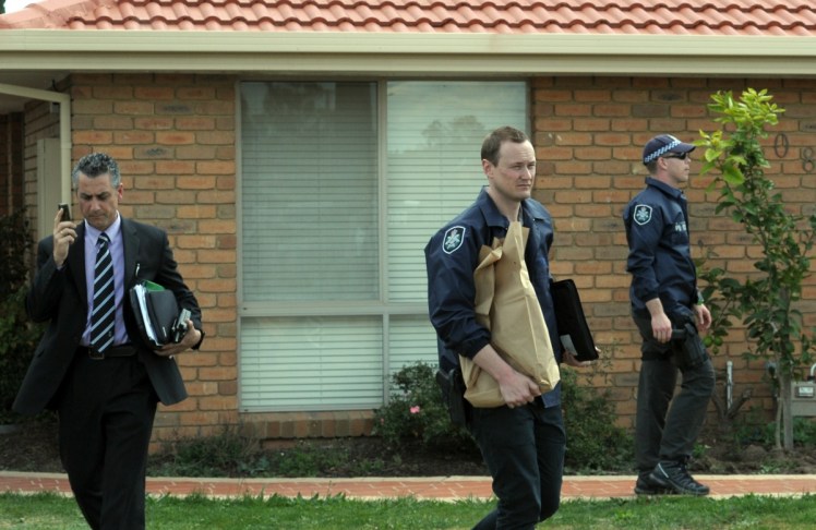 Police remove evidence seized during Melbourne terror raids. Source: AAP.