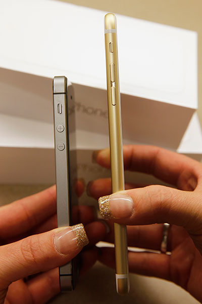 The iPhone 5s stacks up against the 6 plus. 