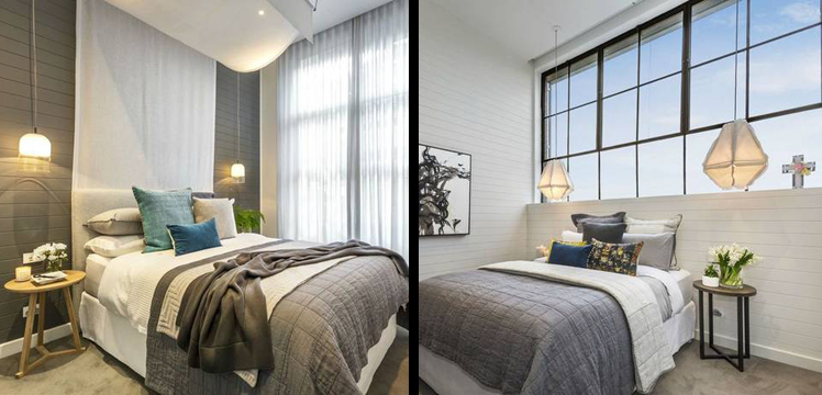 Darren and Dee's apartment bedrooms. Source: Supplied.