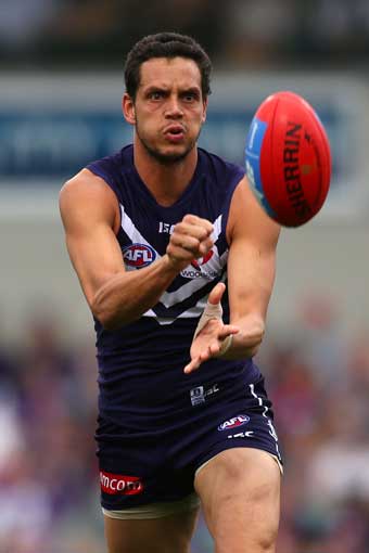 Michael Johnson has been a key man in Fremantle's defence. Photo: Getty