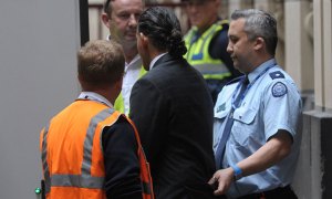 Nei Lima Da Costa is loaded into a prison van at the Supreme Court.