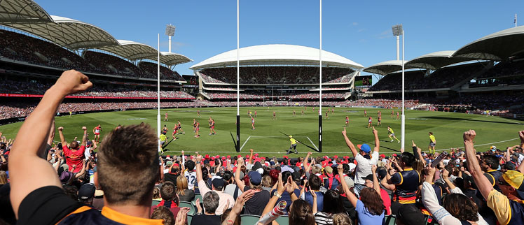 The Adelaide Oval was a hit with fans and players. Photo: Getty