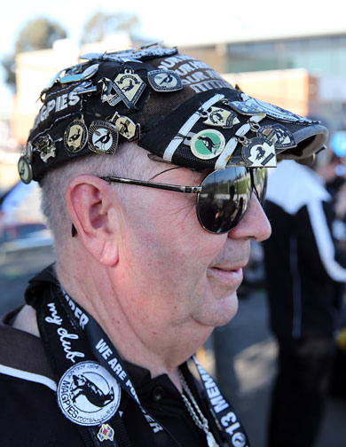 Meanwhile, back at Alberton Oval, Port fans are as fanatical as ever. Photo: Getty.