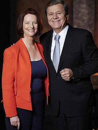 Julia Gillard and Ray Martin. 
