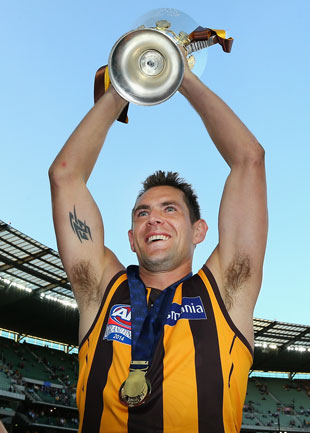 Three-time premiership player and dual Norm Smith Medallist Luke Hodge. Photo: Getty