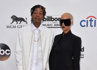 Khalifa and his wife Amber Rose. Photo: Getty