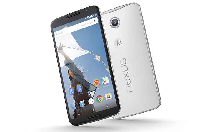 The Nexus 6 smartphone.