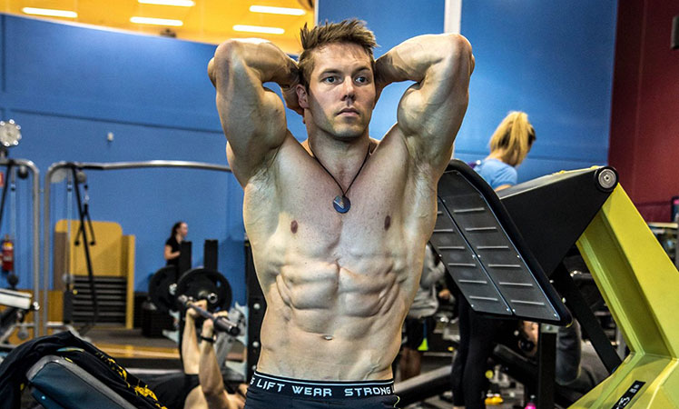 Personal trainer Aaron Curtis says you must go hard when you workout at home. Photo: Supplied