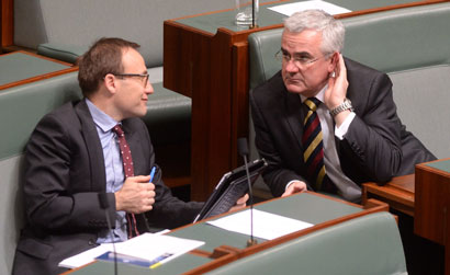 Adam Bandt and Andrew Wilkie opposed the changes. Photo: AAP