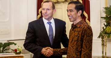 Tony Abbott with Indonesian President Joko Widodo
