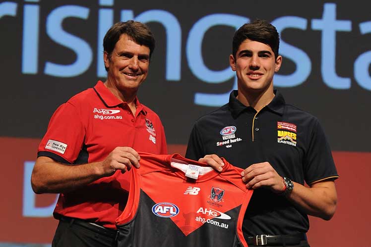 Christian Petracca meets Paul Roos. Photo: Getty
