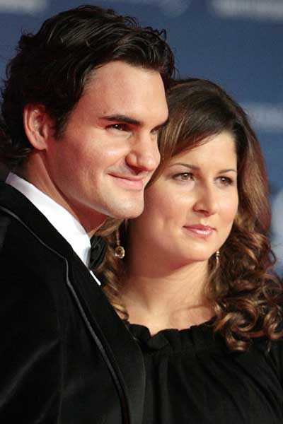 Partners: Roger and Mirka. Photo: Getty.