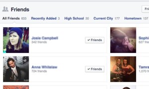 Put your friends on specific lists.