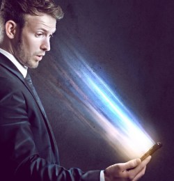 man smartphone revived