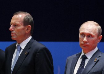 Tony Abbott and Vladimir Putin.