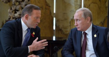 Tony Abbott and Vladimir Putin