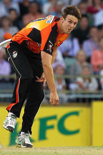 Mitch Marsh in action. Photo: Getty