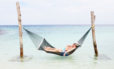 Hammock, relax retirement beach