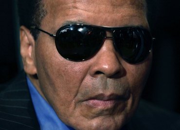 Muhammad Ali in hospital with a respiratory problem.