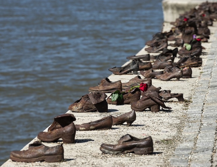 The Shoes on the Danube Bank memorial pays tribute to Jewish victims of WW2. Photo: Shutterstock