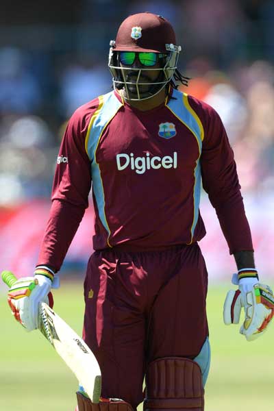 West Indies blaster Chris Gayle. Photo: Getty
