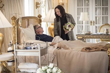 Rinhart and her father, Lang Hancock, in the final epsiode of House of Hancock.