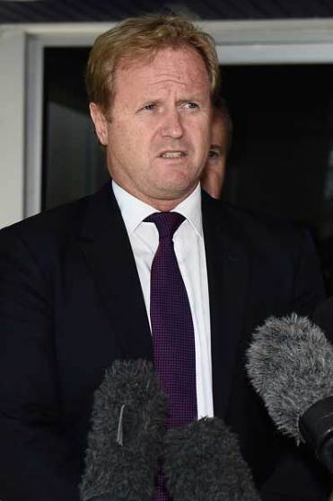 Sheriff Dave Smith rode into town on Tuesday. Photo: Getty