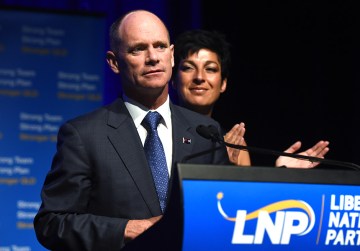 Campbell Newman and his wife