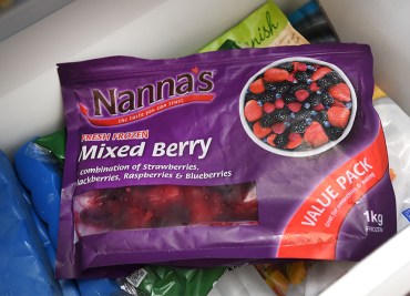 Nanna's frozen berries hepatitis A