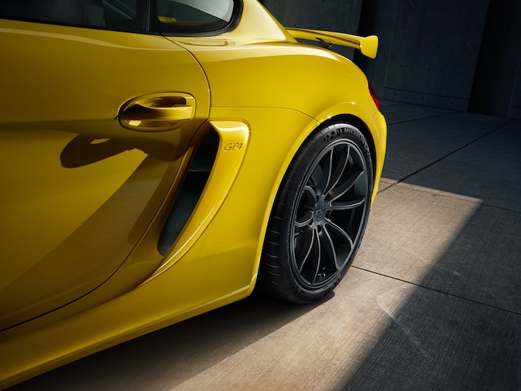 The GT4's wheels are significantly larger than previous models.