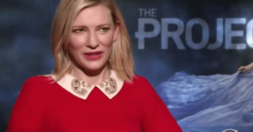Cate Blanchett during the interview. 