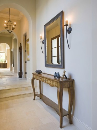 Mirrors create the illusion of space and light.